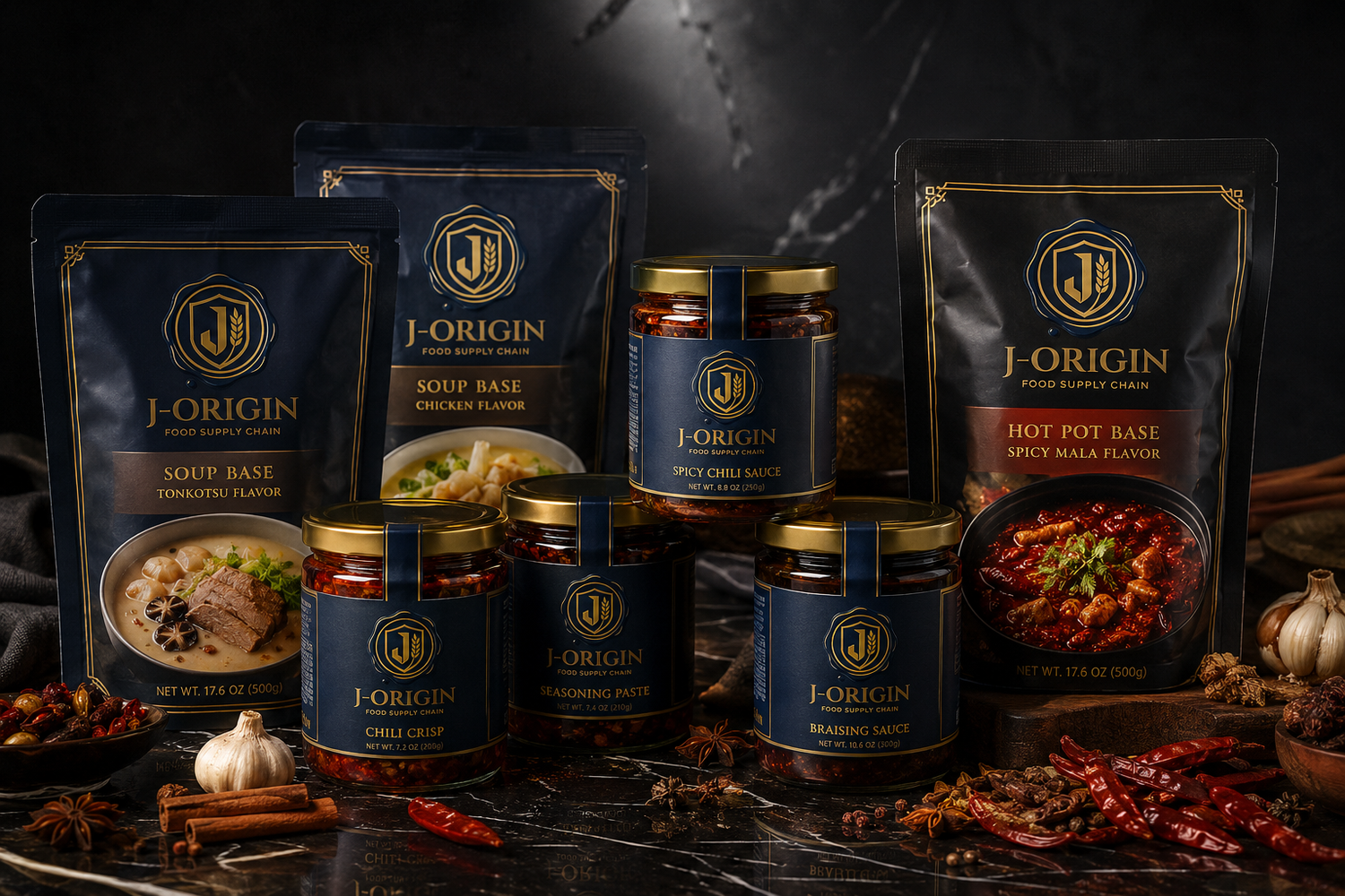 Chinese cooking sauce soup base bulk wholesale supplier J-Origin Foods