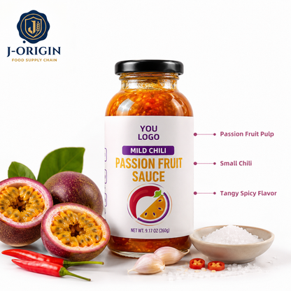 Passion Fruit Mild Chili Sauce | Ready-to-Use Dipping & Cooking Sauce | Restaurant Foodservice Retail | OEM Private Label | 260g