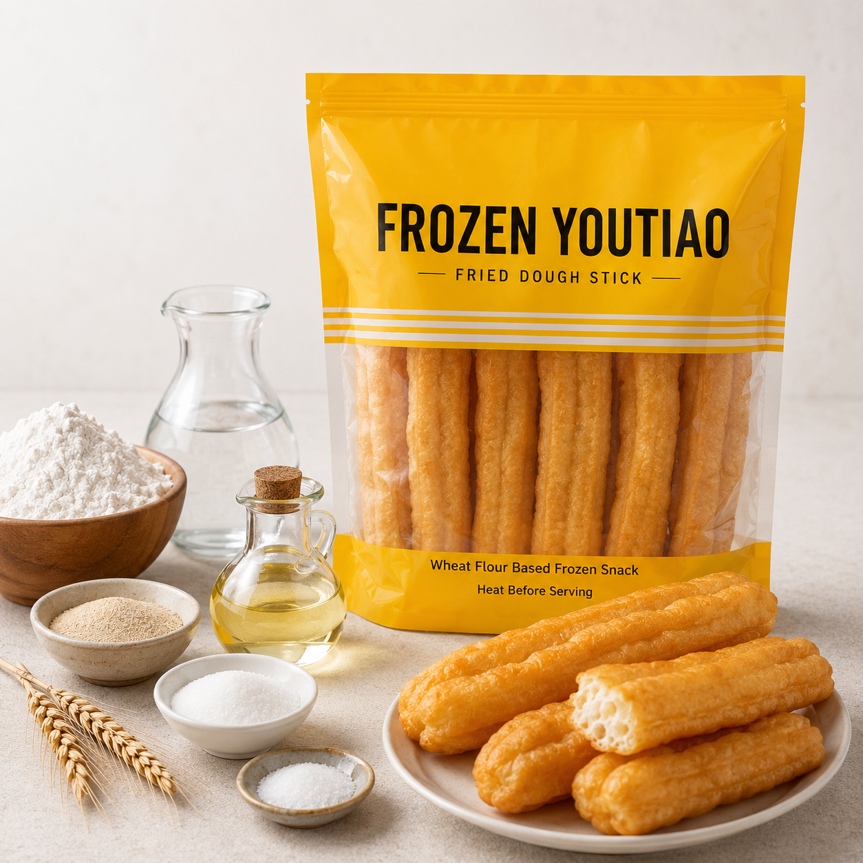 Frozen Youtiao Fried Dough Stick — 500g | OEM Private Label