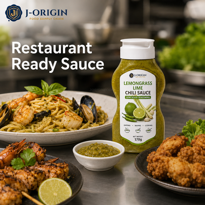 Lemongrass Lime Chili Sauce | Ready-to-Use Semi-Solid Seasoning | Restaurant Foodservice Retail | OEM Private Label | 170g