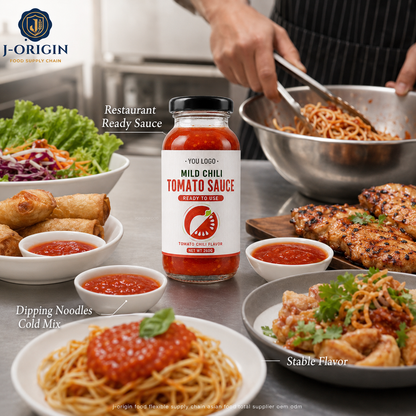 Southeast Asian Mild Chili Tomato Sauce | Ready-to-Use Dipping & Cooking Sauce | Restaurant Foodservice Retail | OEM Private Label | 260g