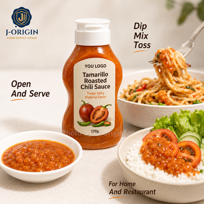 Tamarillo Tree Tomato Roasted Chili Sauce – Tangy Spicy Dipping Sauce (170g)