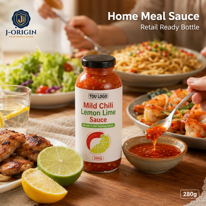 Mild Chili Lemon Lime Sauce – Ready-to-Eat Asian Dipping Sauce | OEM Private Label | 280g Bottle
