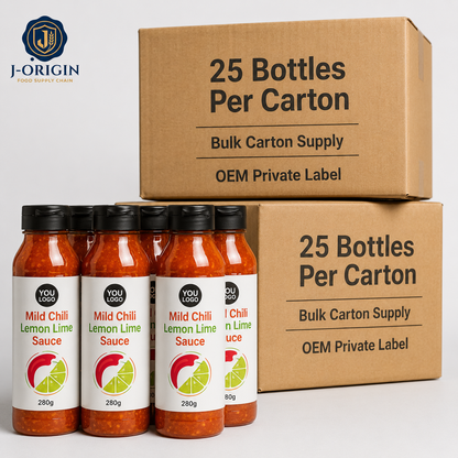 Mild Chili Lemon Lime Sauce – Ready-to-Eat Asian Dipping Sauce | OEM Private Label | 280g Bottle