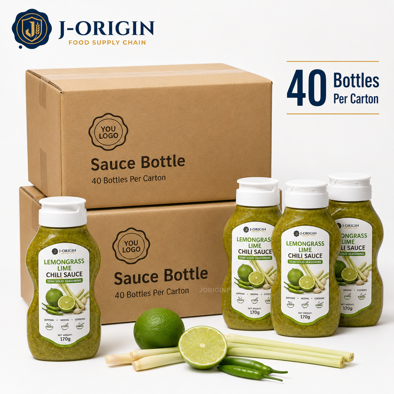 Lemongrass Lime Chili Sauce | Ready-to-Use Semi-Solid Seasoning | Restaurant Foodservice Retail | OEM Private Label | 170g