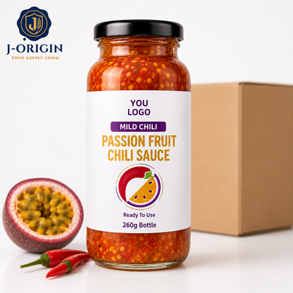 Passion Fruit Mild Chili Sauce | Ready-to-Use Dipping & Cooking Sauce | Restaurant Foodservice Retail | OEM Private Label | 260g