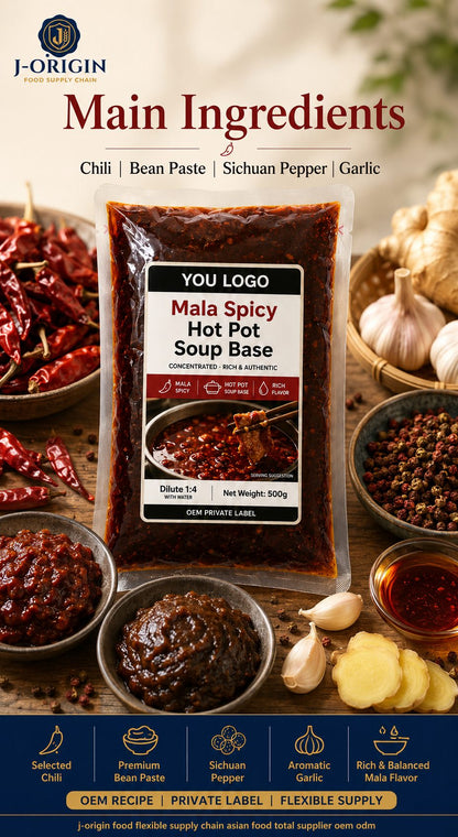 Mala Spicy Hot Pot Soup Base | Concentrated | 500g | OEM & Wholesale