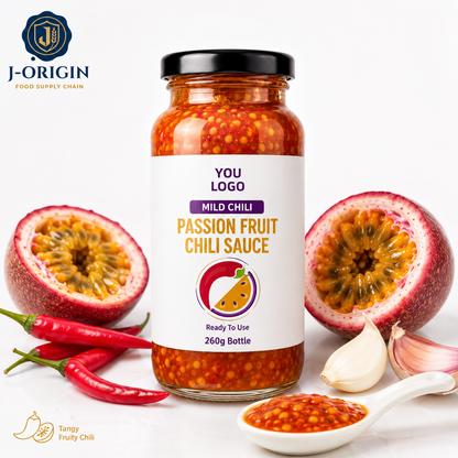 Passion Fruit Mild Chili Sauce | Ready-to-Use Dipping & Cooking Sauce | Restaurant Foodservice Retail | OEM Private Label | 260g