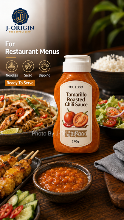Tamarillo Tree Tomato Roasted Chili Sauce – Tangy Spicy Dipping Sauce (170g)