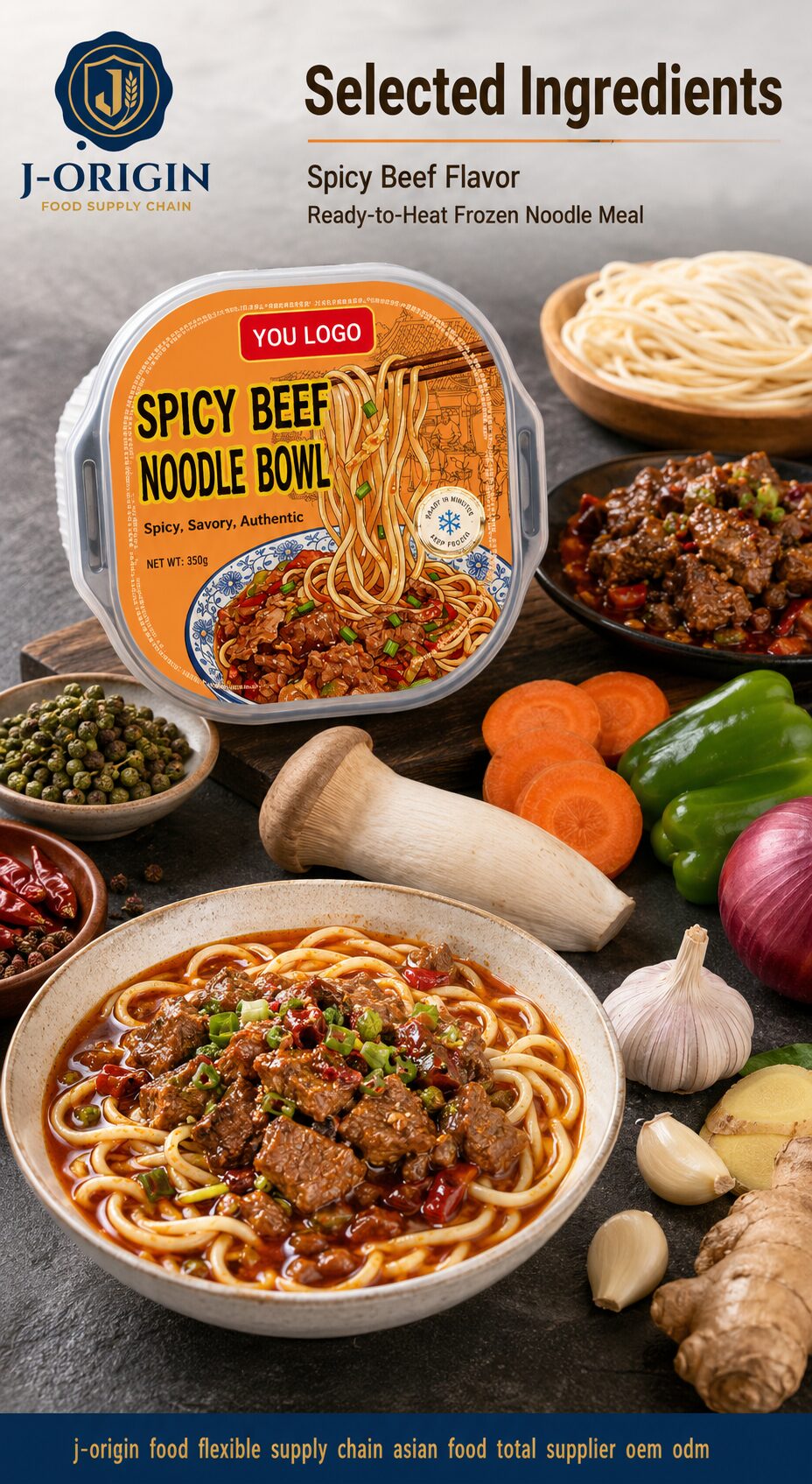Frozen Spicy Beef Noodle Bowl