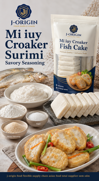 Frozen Mi Iuy Croaker Fish Cake Slices | Ready-to-Cook Seafood Snack | Hot Pot BBQ Retail | OEM Private Label | 125g / 150g