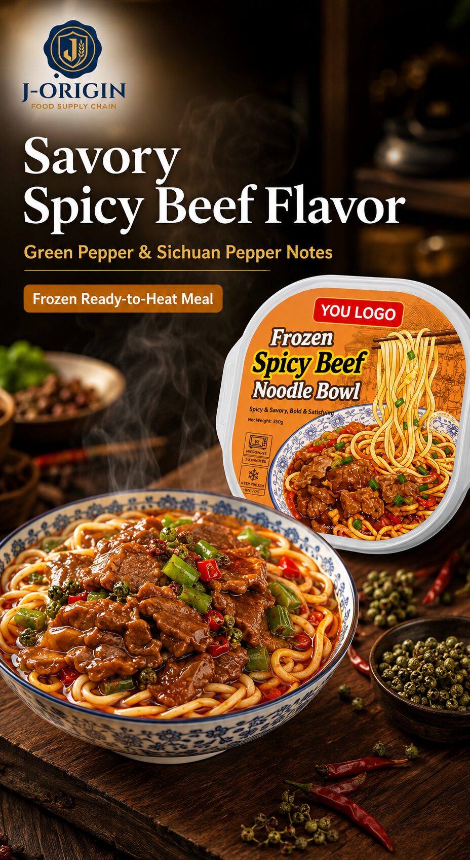 Frozen Spicy Beef Noodle Bowl
