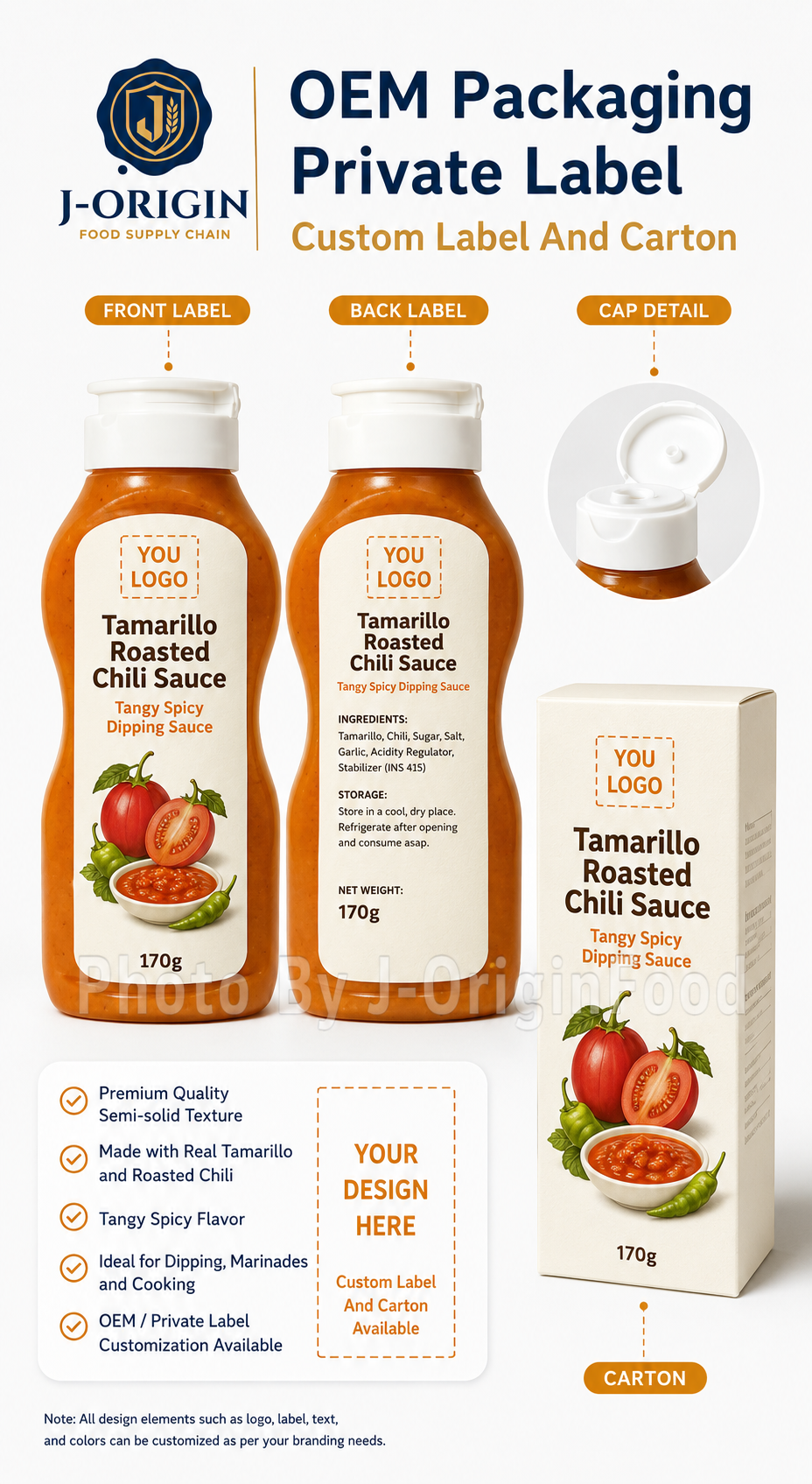 Tamarillo Tree Tomato Roasted Chili Sauce – Tangy Spicy Dipping Sauce (170g)