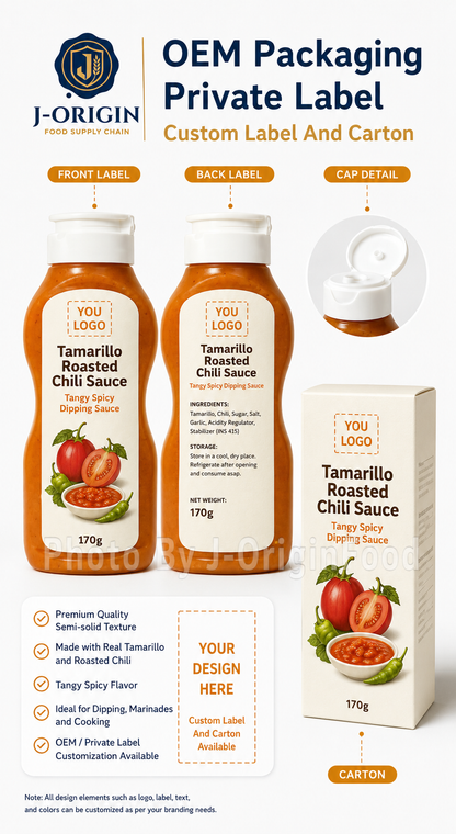 Tamarillo Tree Tomato Roasted Chili Sauce – Tangy Spicy Dipping Sauce (170g)