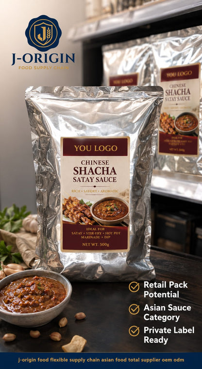 Chinese Shacha Satay Sauce | 500g | Dipping Sauce for Hot Pot, BBQ & Foodservice OEM