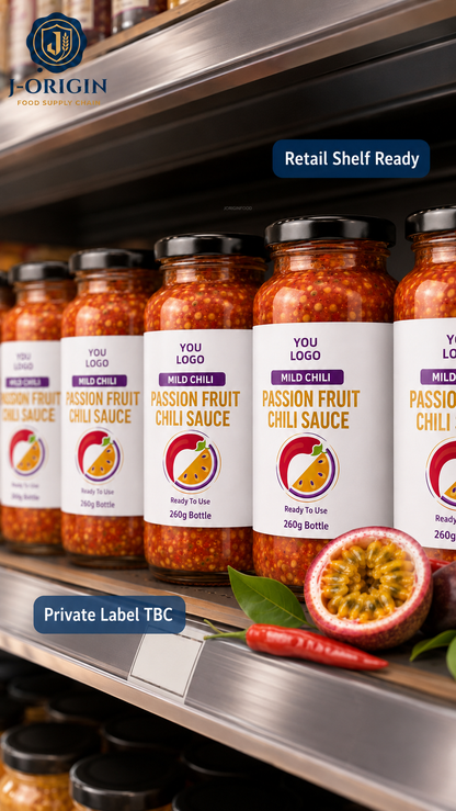 Passion Fruit Mild Chili Sauce | Ready-to-Use Dipping & Cooking Sauce | Restaurant Foodservice Retail | OEM Private Label | 260g