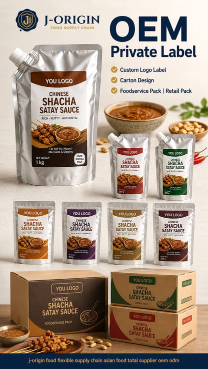 Chinese Shacha Satay Sauce | 500g | Dipping Sauce for Hot Pot, BBQ & Foodservice OEM
