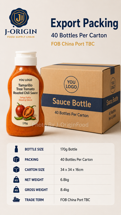 Tamarillo Tree Tomato Roasted Chili Sauce – Tangy Spicy Dipping Sauce (170g)