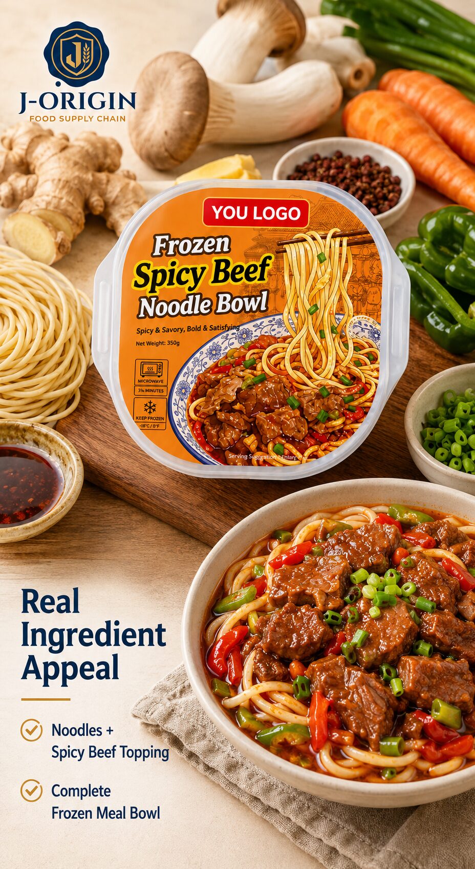 Frozen Spicy Beef Noodle Bowl