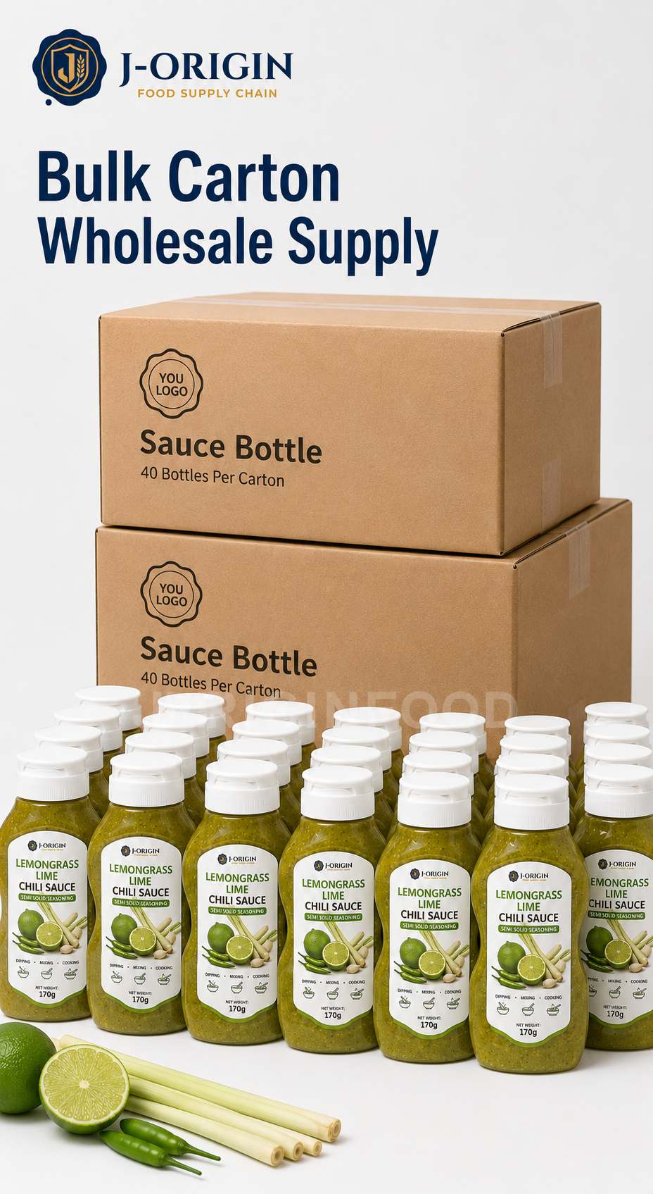 Lemongrass Lime Chili Sauce | Ready-to-Use Semi-Solid Seasoning | Restaurant Foodservice Retail | OEM Private Label | 170g