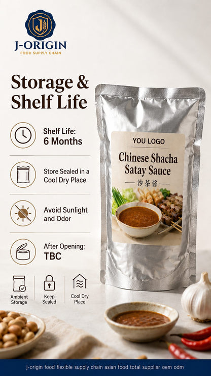 Chinese Shacha Satay Sauce | 500g | Dipping Sauce for Hot Pot, BBQ & Foodservice OEM
