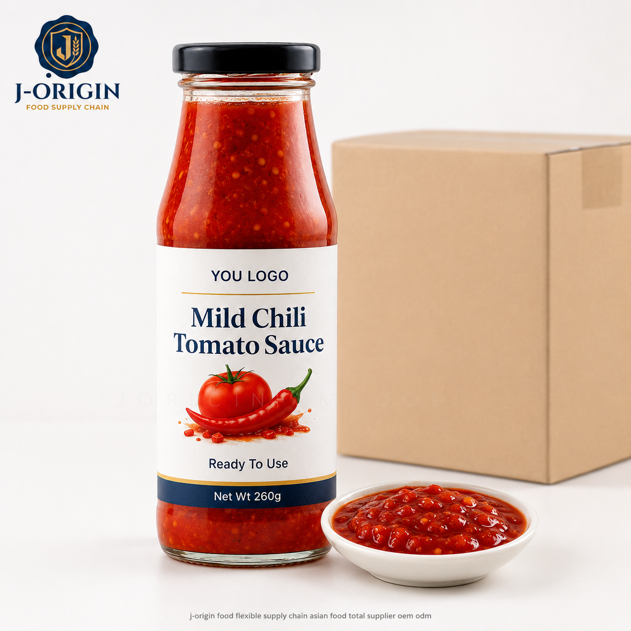 Southeast Asian Mild Chili Tomato Sauce | Ready-to-Use Dipping & Cooking Sauce | Restaurant Foodservice Retail | OEM Private Label | 260g