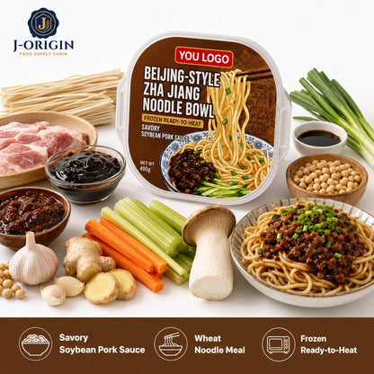 Beijing-Style Zha Jiang Noodle Bowl | 400g | Frozen Ready-to-Heat Wheat Noodle OEM