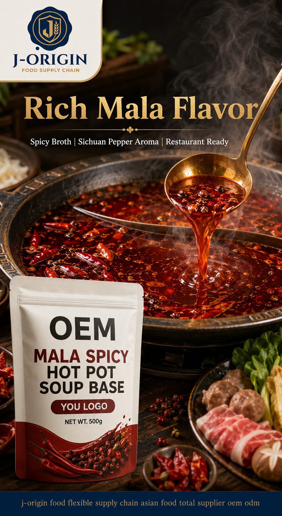 Mala Spicy Hot Pot Soup Base | Concentrated | 500g | OEM & Wholesale