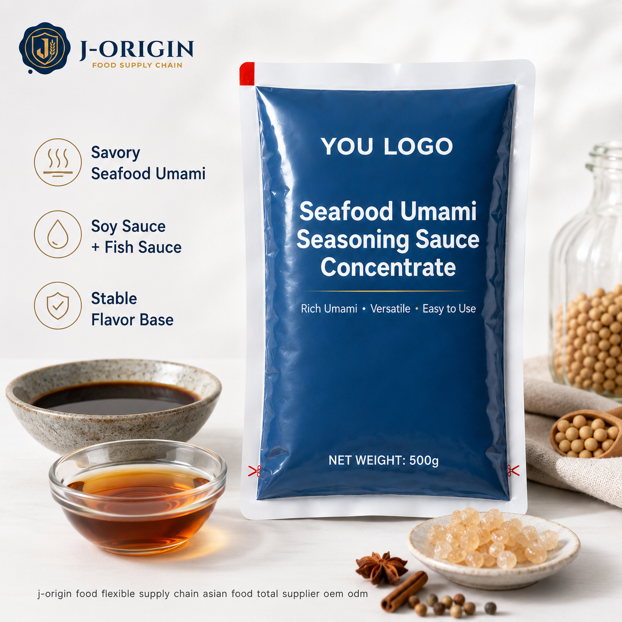 Seafood Umami Seasoning Sauce Concentrate | OEM Private Label | 500g
