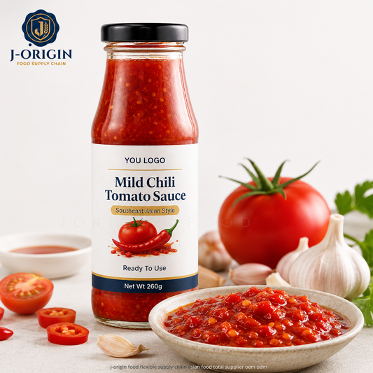 Southeast Asian Mild Chili Tomato Sauce | Ready-to-Use Dipping & Cooking Sauce | Restaurant Foodservice Retail | OEM Private Label | 260g