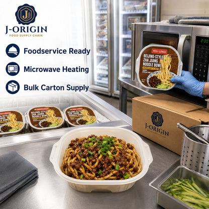 Beijing-Style Zha Jiang Noodle Bowl | 400g | Frozen Ready-to-Heat Wheat Noodle OEM