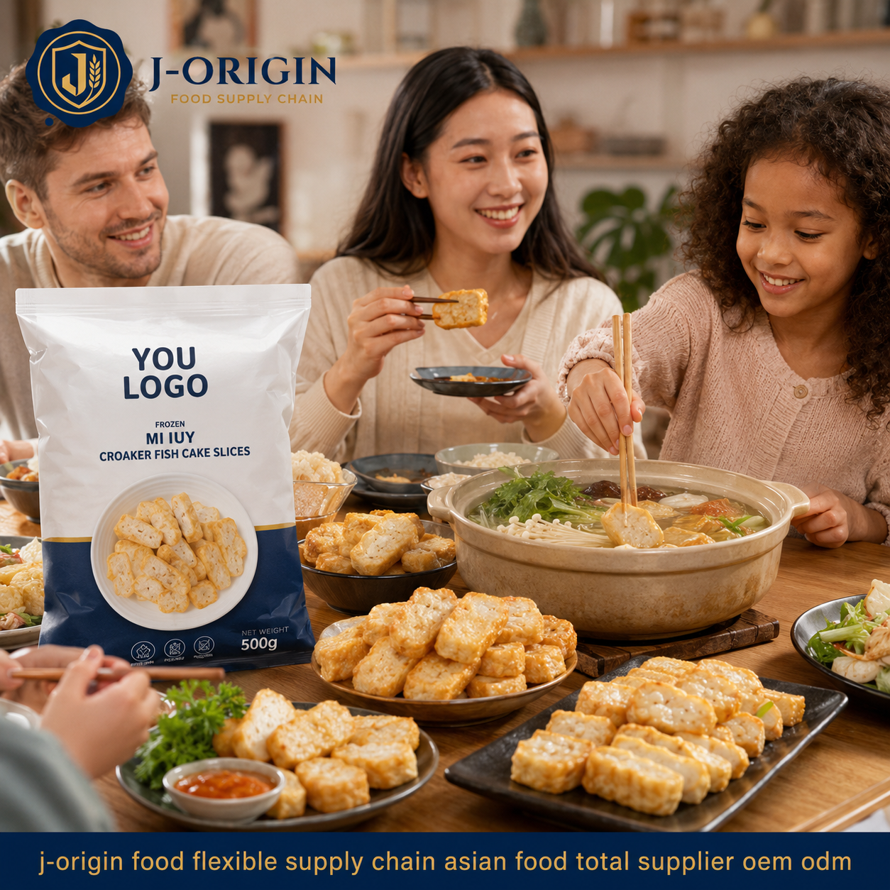 Frozen Mi Iuy Croaker Fish Cake Slices | Ready-to-Cook Seafood Snack | Hot Pot BBQ Retail | OEM Private Label | 125g / 150g
