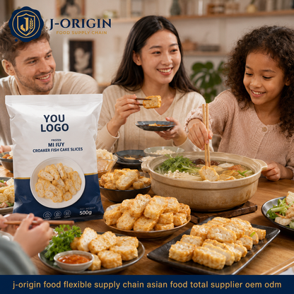 Frozen Mi Iuy Croaker Fish Cake Slices | Ready-to-Cook Seafood Snack | Hot Pot BBQ Retail | OEM Private Label | 125g / 150g