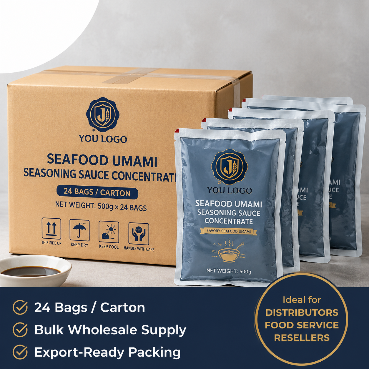 Seafood Umami Seasoning Sauce Concentrate | OEM Private Label | 500g