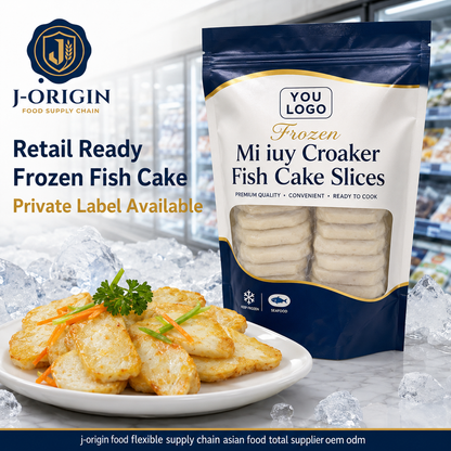 Frozen Mi Iuy Croaker Fish Cake Slices | Ready-to-Cook Seafood Snack | Hot Pot BBQ Retail | OEM Private Label | 125g / 150g