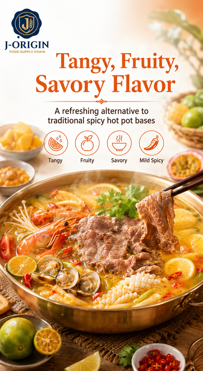 Yunnan Passion Fruit Hot Pot Soup Base | Tomato & Passion Fruit | 500g | Ambient Storage