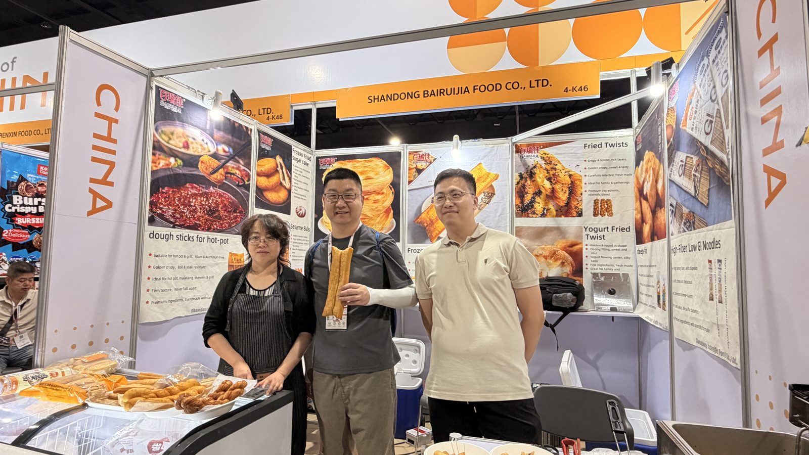J-Origin Foods at THAIFEX-Anuga Asia 2026 Bangkok, China pavilion, frozen dough sticks and hot pot supplier