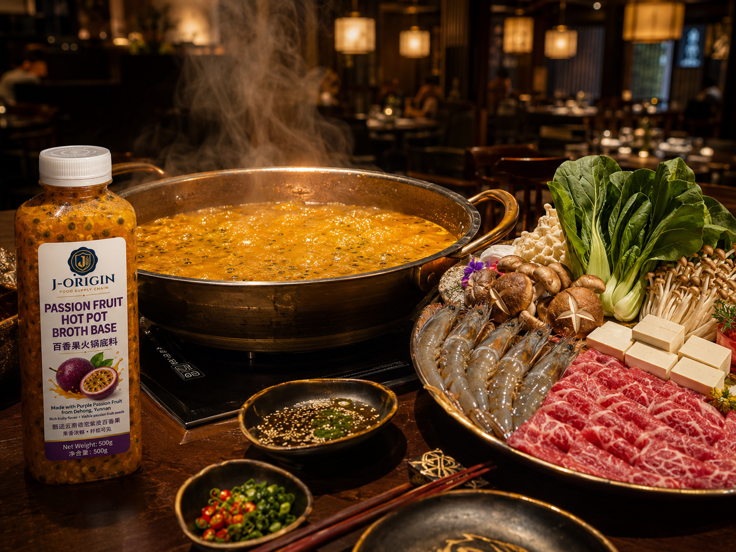 Passion Fruit Hot Pot Broth Base 百香果火锅底料 | Yunnan Purple Passion Fruit – 500g
