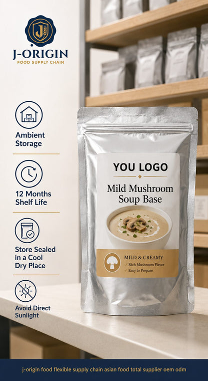 Mild Mushroom Soup Base | Clear Broth | Concentrated | 500g | OEM & Wholesale