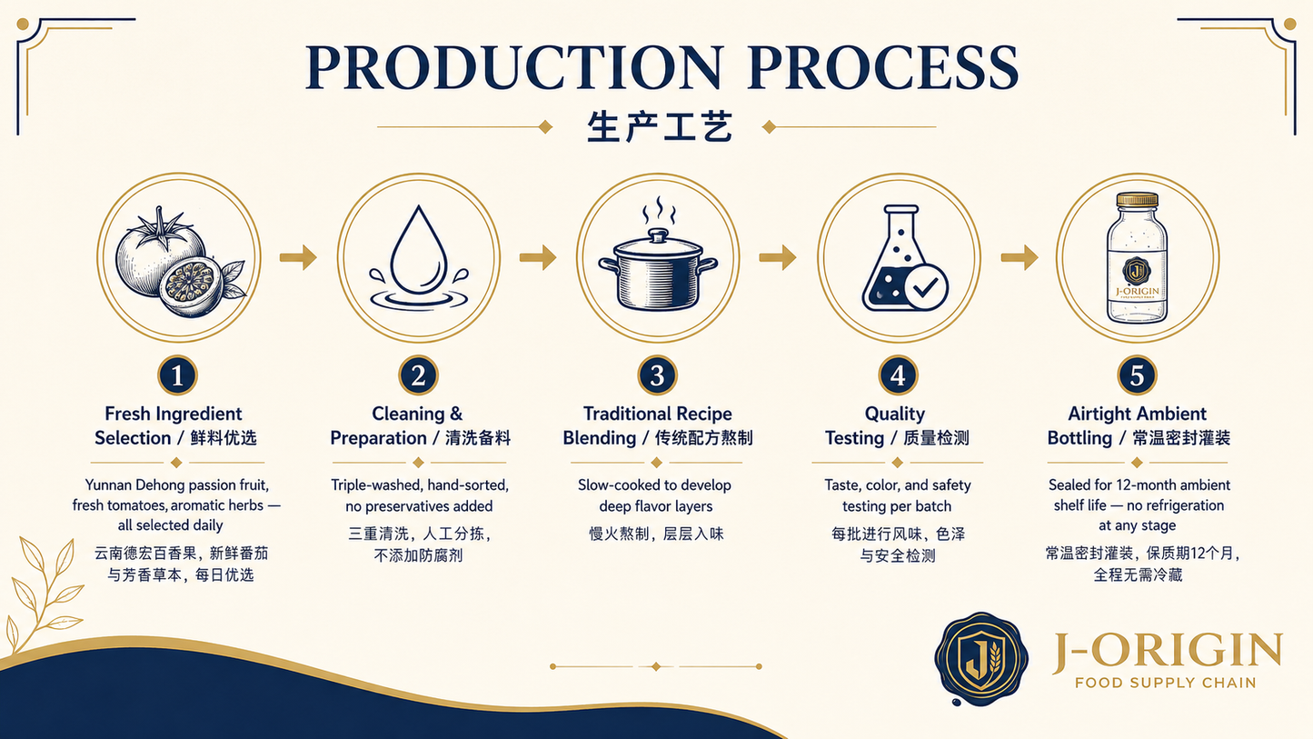 Yunnan Passion Fruit Tomato Hot Pot Soup Base | Tangy Fruity Flavor | 200g Retail & Bulk Foodservice
