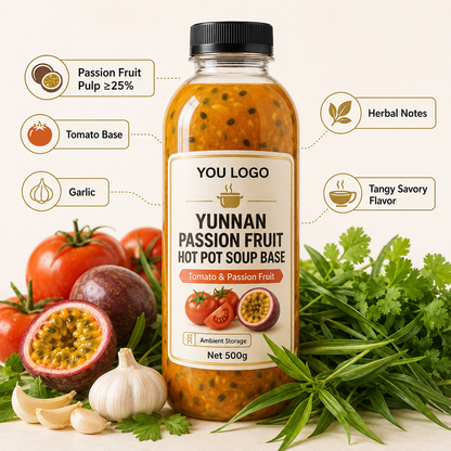 Yunnan Passion Fruit Tomato Hot Pot Soup Base | Tangy Fruity Flavor | 200g Retail & Bulk Foodservice