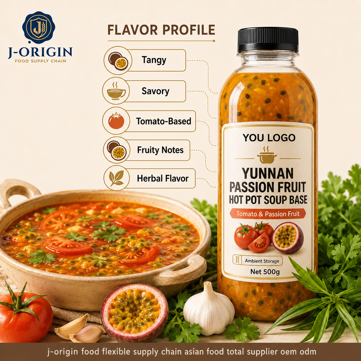 Yunnan Three Sour Fruit Hot Pot Soup Base | Passion Fruit, Tamarillo & Sour Papaya | 200g | OEM Wholesale