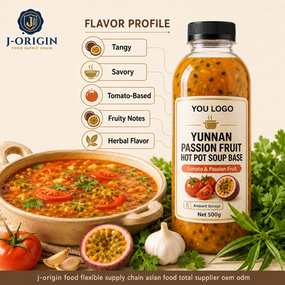 Yunnan Three Sour Fruit Hot Pot Soup Base | Passion Fruit, Tamarillo & Sour Papaya | 200g | OEM Wholesale