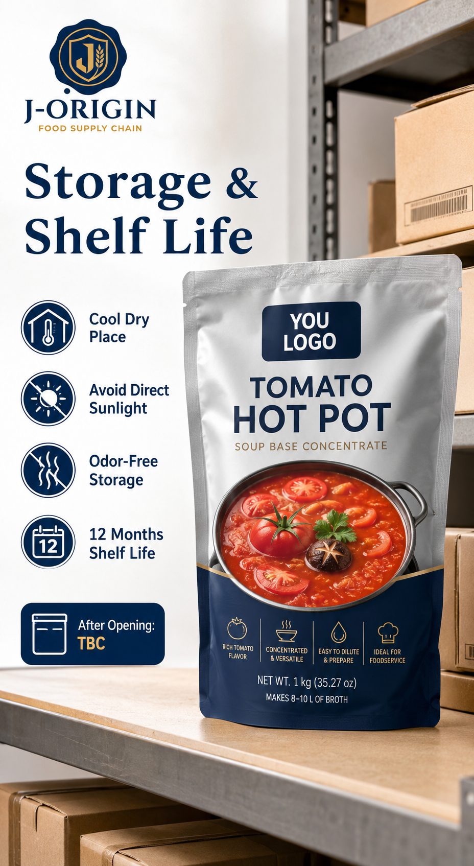 Tomato Hot Pot Soup Base Concentrate | 500g | Foodservice & OEM Wholesale