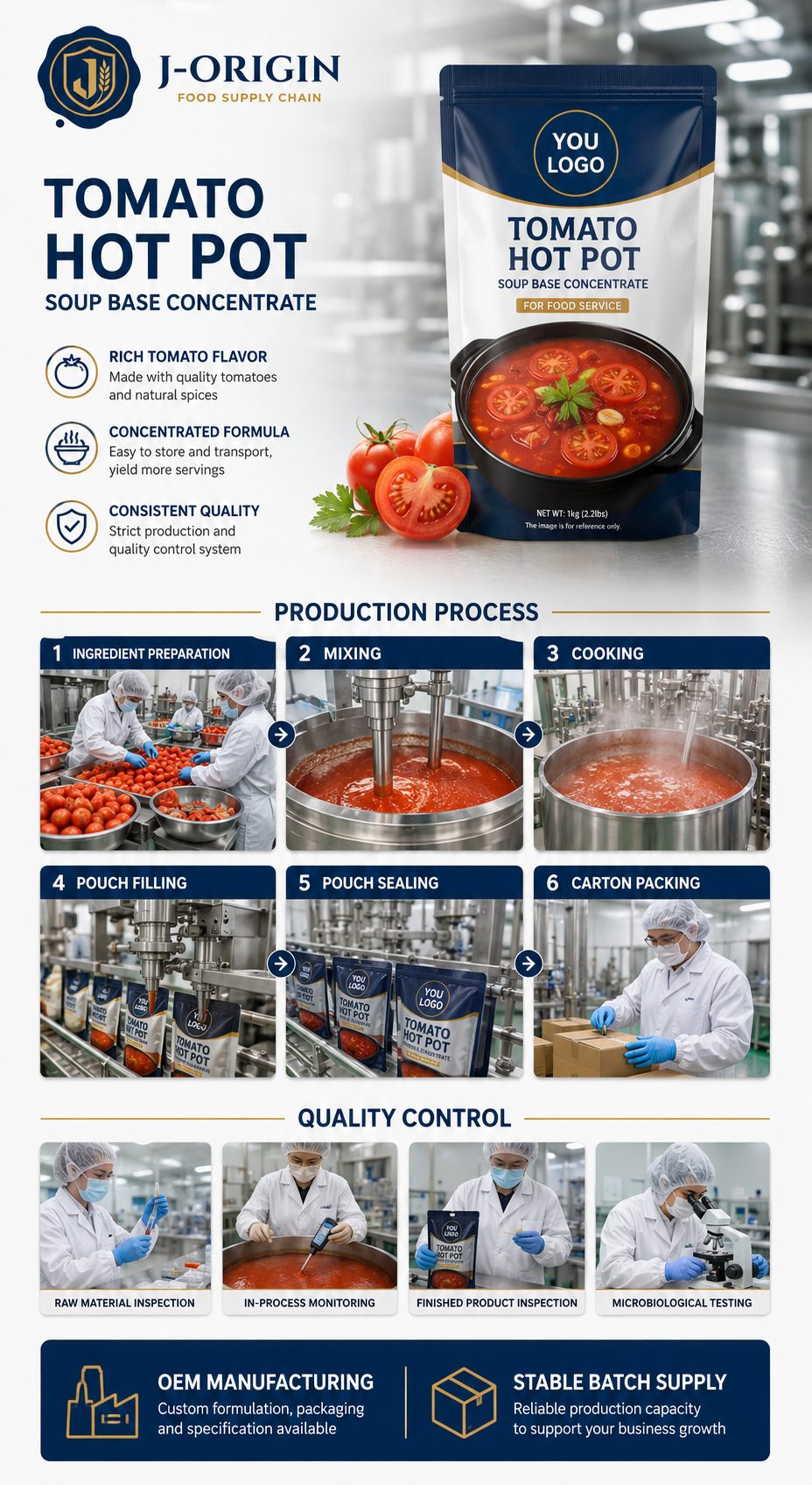 Tomato Hot Pot Soup Base Concentrate | 500g | Foodservice & OEM Wholesale