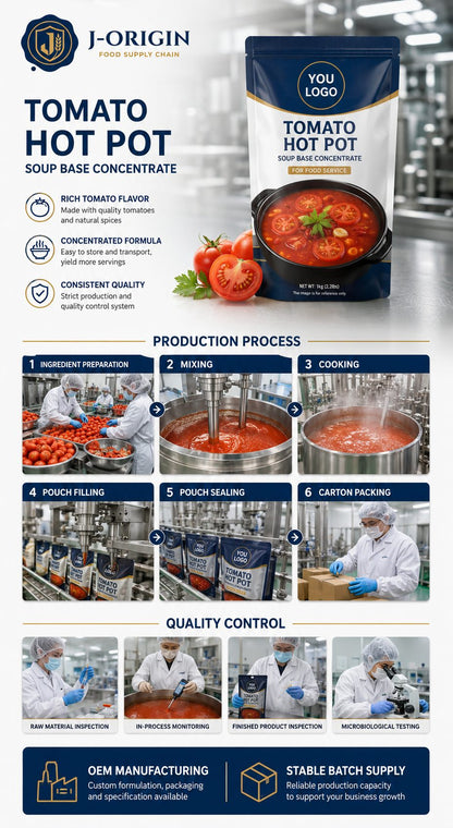 Tomato Hot Pot Soup Base Concentrate | 500g | Foodservice & OEM Wholesale