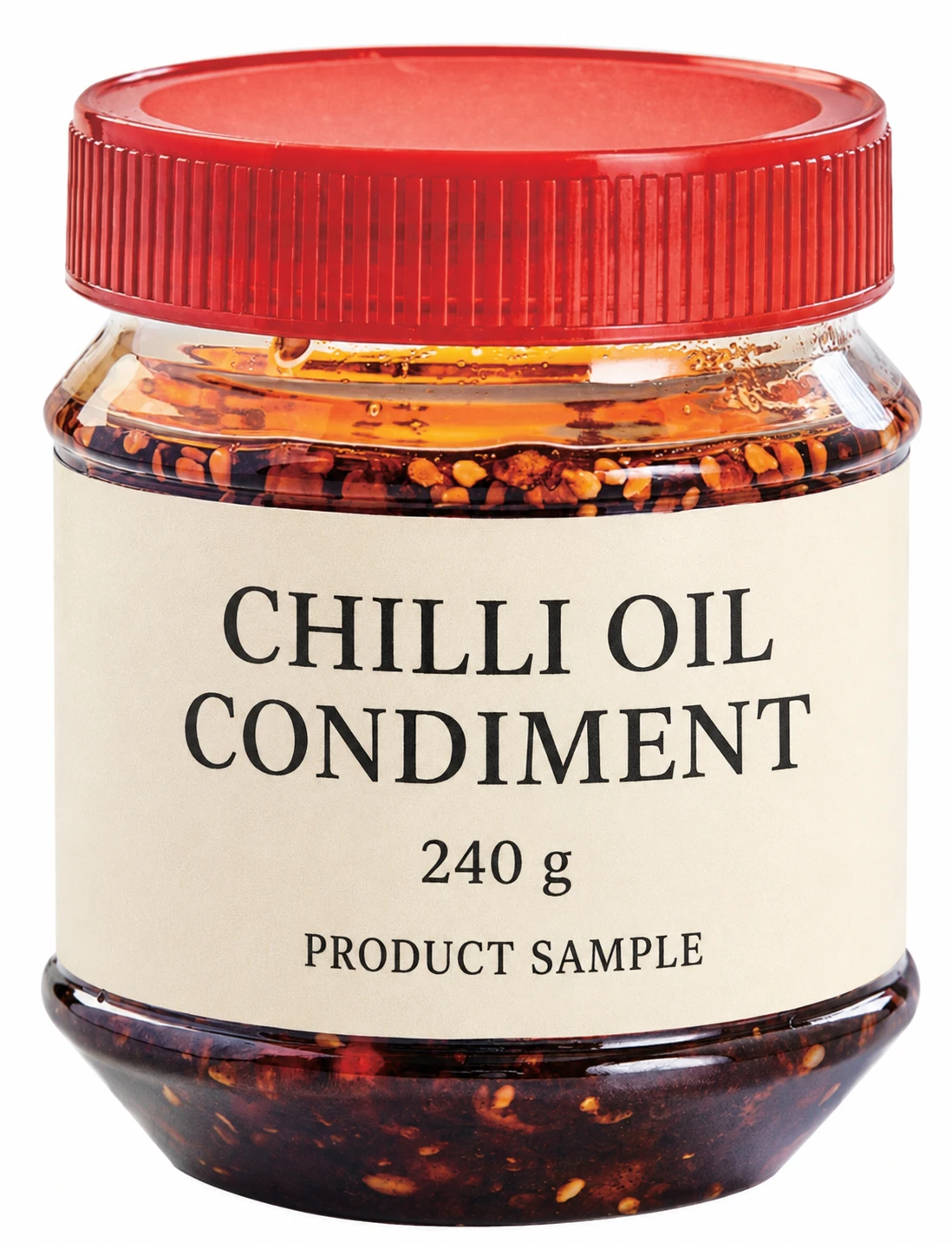 Chilli oil condiment simple packaging