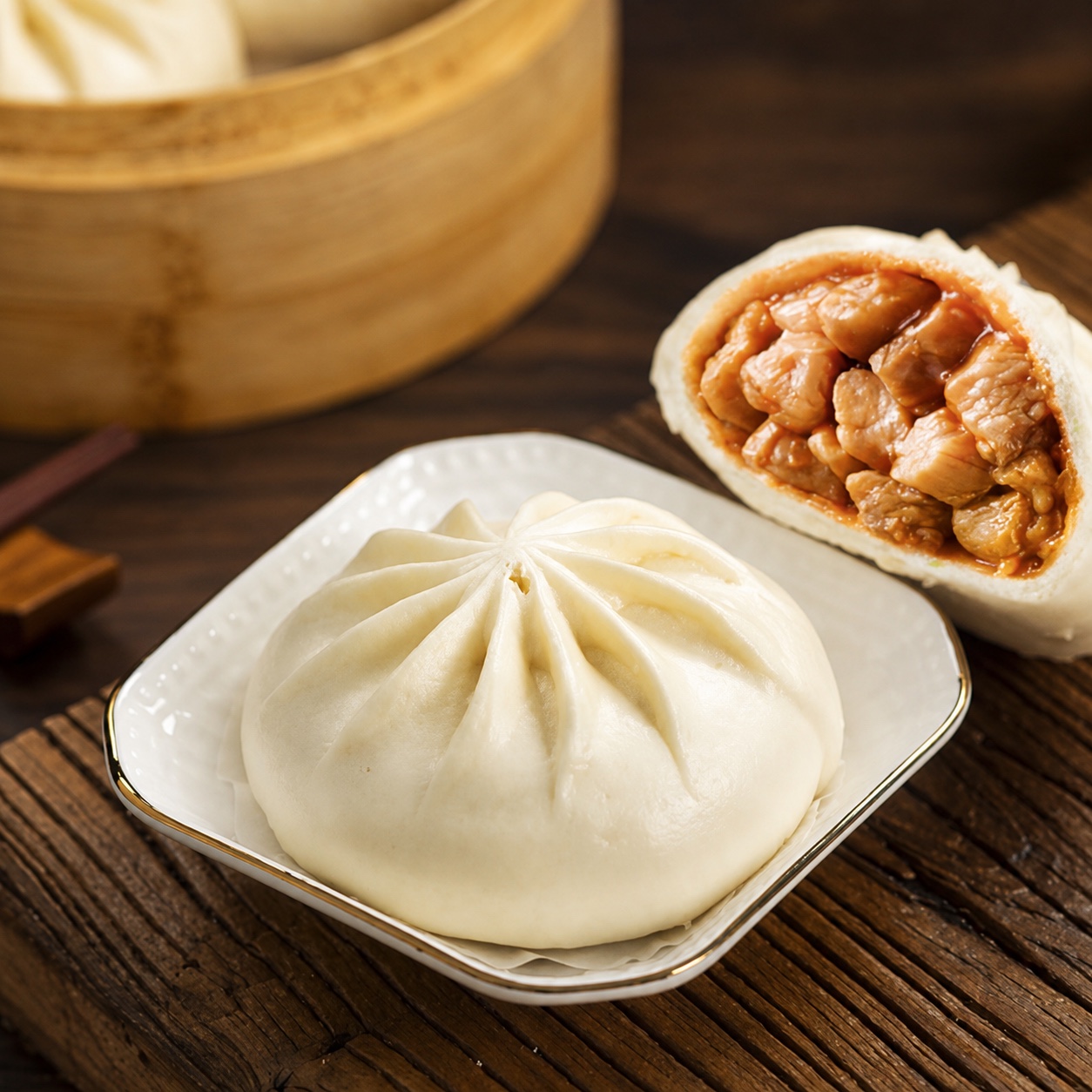 Orleans Chicken Bao · Appearance illustration