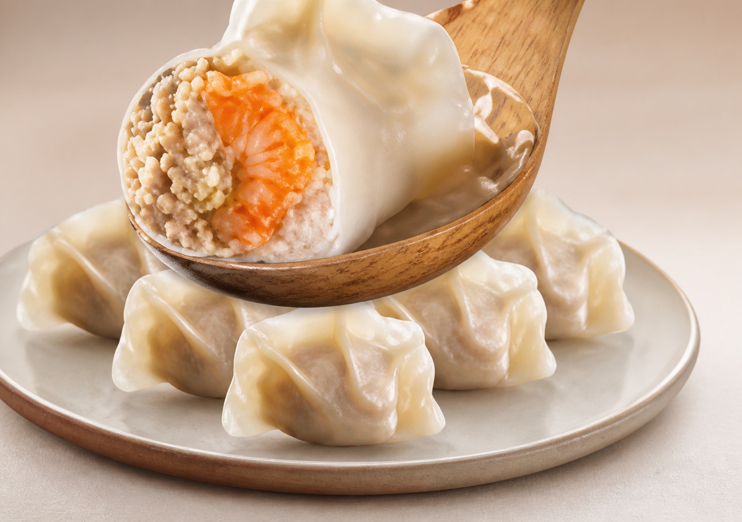 Shrimp Three-Delicacy Dumplings · Appearance illustration