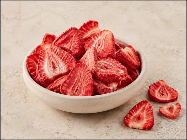 Fresas liofilizadas